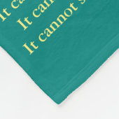 Was Krebs nicht tun kann Chemo Custom Blanket Fleecedecke (Ecke)