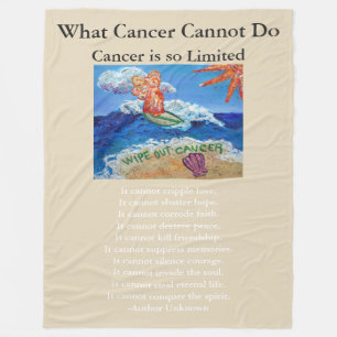 Was Krebs nicht tun kann Chemo Custom Blanket Fleecedecke