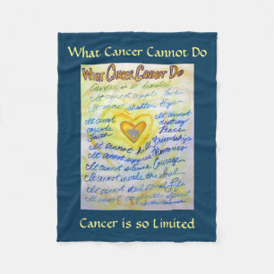 Was Krebs nicht tun kann Chemo Custom Blanket Fleecedecke