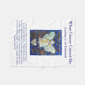 Was Krebs nicht tun kann Chemo Custom Blanket Fleecedecke (Vorderseite (Horizontal))
