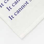 Was Krebs nicht tun kann Chemo Custom Blanket Fleecedecke (Ecke)