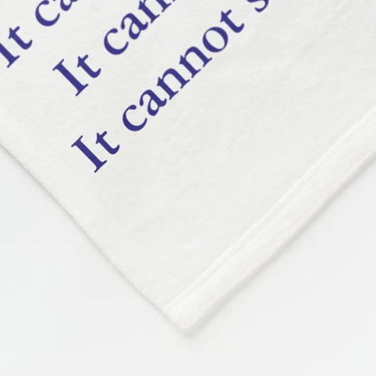 Was Krebs nicht tun kann Chemo Custom Blanket Fleecedecke (Ecke)