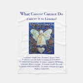 Was Krebs nicht tun kann Chemo Custom Blanket Fleecedecke (Vorderseite)