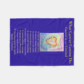 Was Krebs nicht tun kann Chemo Custom Blanket Fleecedecke (Vorderseite (Horizontal))