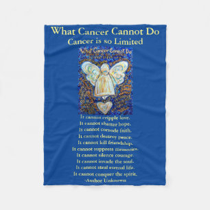 Was Krebs nicht tun kann Chemo Custom Blanket Fleecedecke