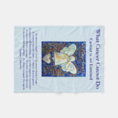 Was Krebs nicht tun kann Chemo Custom Blanket Fleecedecke (Vorderseite (Horizontal))