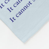 Was Krebs nicht tun kann Chemo Custom Blanket Fleecedecke (Ecke)