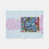 Was Krebs nicht tun kann Chemo Custom Blanket Fleecedecke (Vorderseite (Horizontal))
