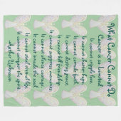Was Krebs nicht tun kann Chemo Custom Blanket Fleecedecke (Vorderseite (Horizontal))