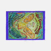 Was Krebs nicht tun kann Chemo Custom Blanket Fleecedecke (Vorderseite (Horizontal))