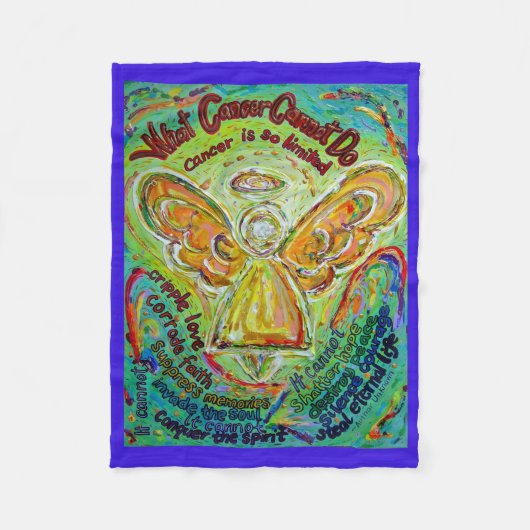 Was Krebs nicht tun kann Chemo Custom Blanket Fleecedecke (Vorderseite)