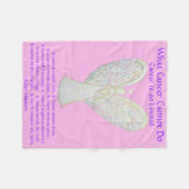 Was Krebs nicht tun kann Chemo Custom Blanket Fleecedecke (Vorderseite (Horizontal))