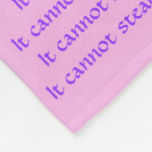 Was Krebs nicht tun kann Chemo Custom Blanket Fleecedecke (Ecke)