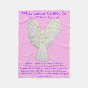 Was Krebs nicht tun kann Chemo Custom Blanket Fleecedecke