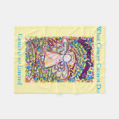 Was Krebs nicht tun kann Chemo Custom Blanket Fleecedecke (Vorderseite (Horizontal))