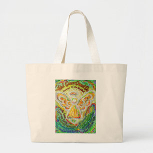 Was Krebs nicht tun kann Gedicht Angel Art Bag Tas Jumbo Stoffbeutel