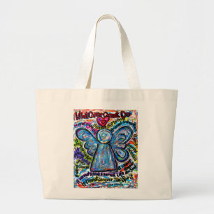 Was Krebs nicht tun kann Gedicht Angel Art Bag Tas Jumbo Stoffbeutel