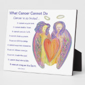 Was Krebs nicht tun kann Gedicht Angel Art Plaque Fotoplatte (Seite)