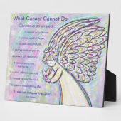 Was Krebs nicht tun kann Gedicht Angel Art Plaque Fotoplatte (Seite)