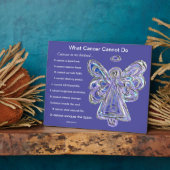 Was Krebs nicht tun kann Gedicht Angel Art Plaque Fotoplatte (Seite)