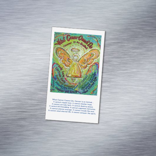 Was Krebs nicht tun kann Gedicht benutzerdefiniert Magnetische Visitenkarte (Beispiel)