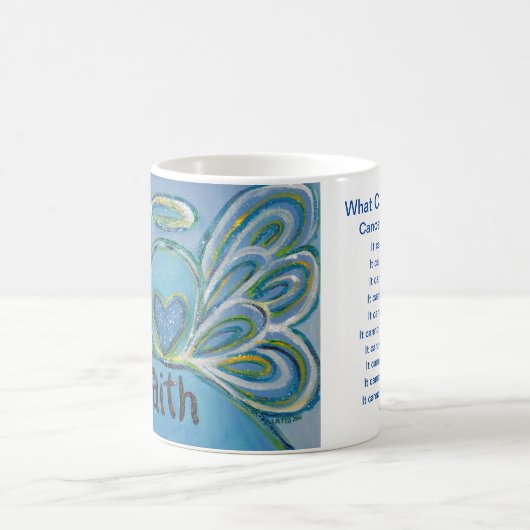 Was Krebs nicht tun kann Glauben Kaffee Cup Tasse (Mittel)