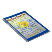 Was Krebs nicht tun kann Heart Art Notebook Journa Notizblock (Rechte Seite)