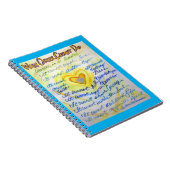 Was Krebs nicht tun kann Heart Art Notebook Journa Notizblock (Rechte Seite)