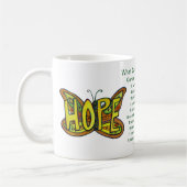 Was Krebs nicht tun kann Hoffnung Kaffee Tasse Cup (Links)