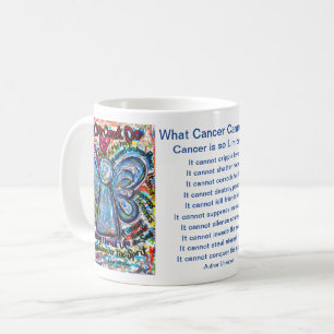 Was Krebs nicht tun kann Kaffee-Cup Engel-Tasse Kaffeetasse