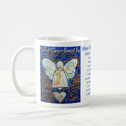 Was Krebs nicht tun kann Kaffee Tasse Angel Cup (Links)