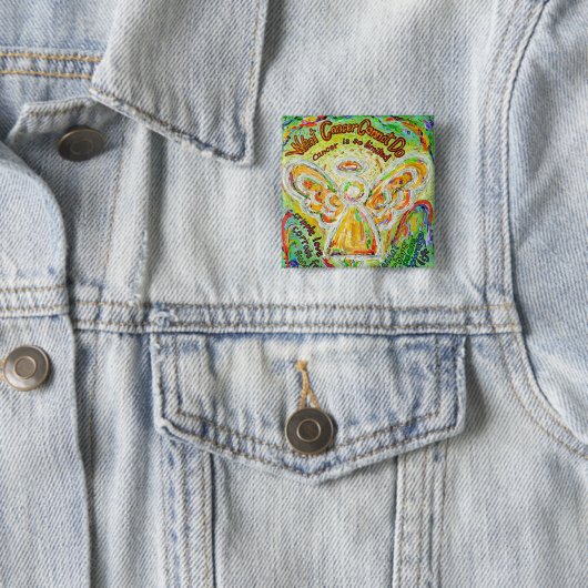 Was Krebs nicht tun kann Lapel Button oder Buttone (Beispiel)