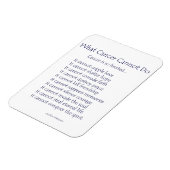 Was Krebs nicht tun kann Magnet (Navy Text) (Linke Seite)
