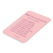 Was Krebs nicht tun kann Magnet (rosa Text) (Linke Seite)
