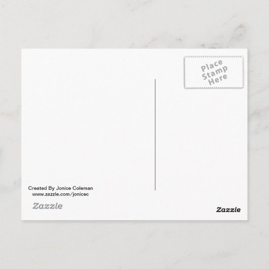 Was Krebs nicht tun kann PinkGeranium Blume Postka Postkarte (Rückseite)