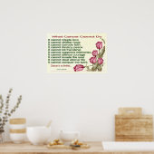 Was Krebs nicht tun kann Poster (Küche)