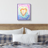 Was Krebs nicht tun kann Rainbow Heart Leinwand Ar (Insitu (Schlafzimmer))