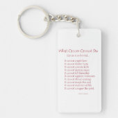 Was Krebs nicht tun kann Schlüsselanhänger (Vorderseite)