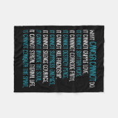 Was Krebs nicht tun kann Trigeminale Neuralgie Awa Fleecedecke (Vorderseite (Horizontal))