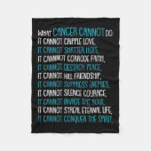 Was Krebs nicht tun kann Trigeminale Neuralgie Awa Fleecedecke (Vorderseite)