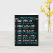 Was Krebs nicht tun kann Trigeminale Neuralgie Awa Karte (Gelbe Blume)