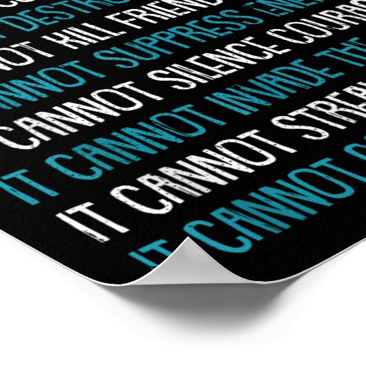 Was Krebs nicht tun kann Trigeminale Neuralgie Awa Poster (Ecke)