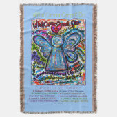 Was Krebs nicht tun kann, um Gedicht Art Throw Bla Decke (Vorderseite Vertikal)