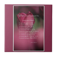 Was Krebs nicht tun kann, Unterstützung und Förder