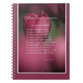 Was Krebs nicht tun kann, Unterstützung und Förder Notizblock (Vorderseite)