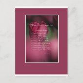 Was Krebs nicht tun kann, Unterstützung und Förder Postkarte (Vorderseite)