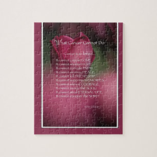 Was Krebs nicht tun kann, Unterstützung und Förder Puzzle