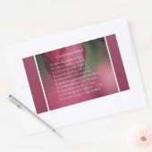 Was Krebs nicht tun kann, Unterstützung und Förder Rechteckiger Aufkleber (Umschlag)