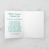 Was Krebs nicht tun kann, wenn er Karten für Kunst (Innenseite)