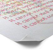 Was Krebs nicht tun Poster drucken kann (Ecke)